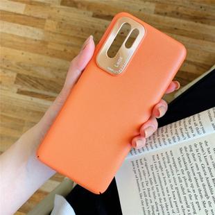 For Huawei V30/V30 Pro All-Inclusive Pure Prime Skin Plastic Case with Lens Ring Protection Cover(Orange)
