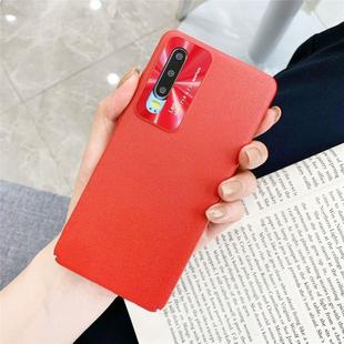 For Huawei P30 All-Inclusive Pure Prime Skin Plastic Case with Lens Ring Protection Cover(Red)