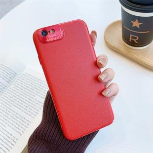 For iPhone 6 & 6s All-Inclusive Pure Prime Skin Plastic Case with Lens Ring Protection Cover(Red)