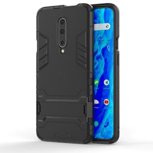 Shockproof PC + TPU Case for OnePlus 7 Pro, with Holder(Black)