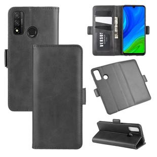 For Huawei P smart 2020 Dual-side Magnetic Buckle Horizontal Flip Leather Case with Holder & Card Slots & Wallet(Black)