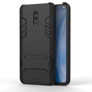 Shockproof PC + TPU Case for OPPO Reno , with Holder(Black)