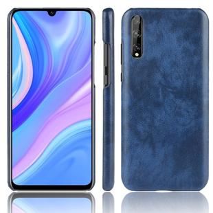 For Huawei Y8p Shockproof Litchi Texture PC + PU Case(Blue)