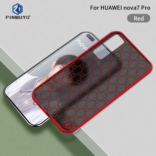 For Huawei nova7 Pro PINWUYO Series 2 Generation PC + TPU Waterproof and Anti-drop All-inclusive Protective Case(Red)