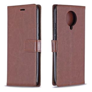 For Xiaomi Redmi K30 Pro Crazy Horse Texture Horizontal Flip Leather Case with Holder & Card Slots & Wallet & Photo Frame(Brown)