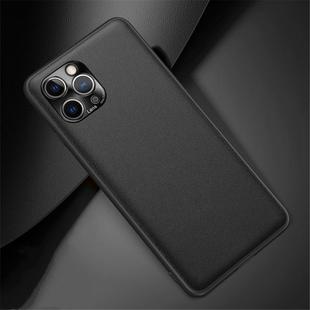For iPhone 11 Pro Shockproof TPU Soft Edge Skinned Plastic Case(Black)