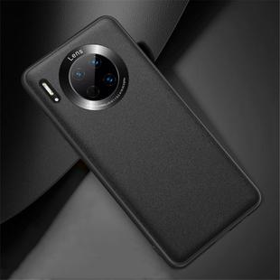 For Huawei Mate 30 Shockproof TPU Soft Edge Skinned Plastic Case(Black)