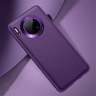 For Huawei Mate 30 Shockproof TPU Soft Edge Skinned Plastic Case(Purple)