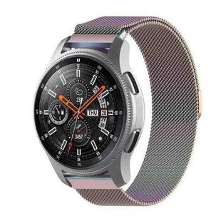 For Honor Magic Watch 2 / Samsung Galaxy Active 2 18mm Milan Stainless Steel Mesh Watch Band(Colorful)