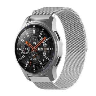 For Honor Magic Watch 2/Galaxy Active2 20mm Milan Stainless Steel Mesh Watch Band(Silver)