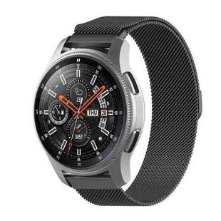 For Honor Magic Watch 2 / Galaxy Active2 22mm Milan Stainless Steel Mesh Watch Band(Black)