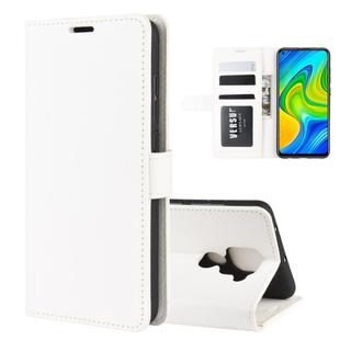 For Xiaomi Redmi Note 9/10X 4G R64 Texture Single Horizontal Flip Protective Case with Holder & Card Slots & Wallet& Photo Frame(White)