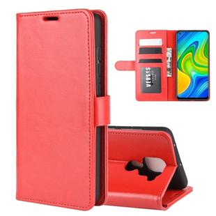 For Xiaomi Redmi Note 9/10X 4G R64 Texture Single Horizontal Flip Protective Case with Holder & Card Slots & Wallet& Photo Frame(Red)