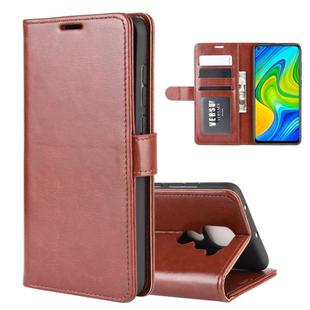 For Xiaomi Redmi Note 9/10X 4G R64 Texture Single Horizontal Flip Protective Case with Holder & Card Slots & Wallet& Photo Frame(Brown)