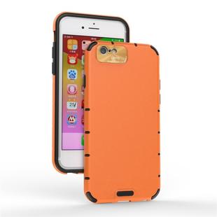 For iPhone 6 / 6s   Shockproof Grain PC + TPU Case(Orange)