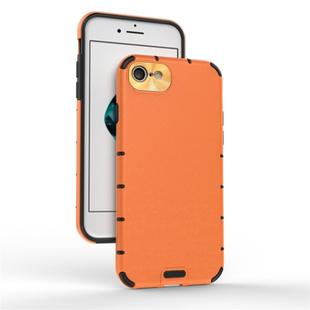 For iPhone 8 / 7 Shockproof Grain PC + TPU Case(Orange)
