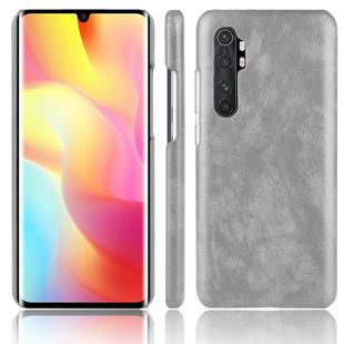 For Xiaomi Mi Note 10 Lite Shockproof Litchi Texture PC + PU Case(Gray)