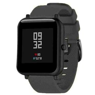 20mm For Huami Amazfit GTS / Samsung Galaxy Watch Active 2 / Gear Sport Silicone Watch Band(Black)