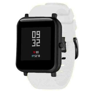 20mm For Huami Amazfit GTS / Samsung Galaxy Watch Active 2 / Gear Sport Silicone Watch Band(White)