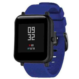 20mm For Huami Amazfit GTS / Samsung Galaxy Watch Active 2 / Gear Sport Silicone Watch Band(Midnight blue)