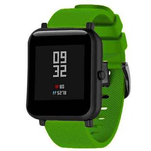 20mm For Huami Amazfit GTS / Samsung Galaxy Watch Active 2 / Gear Sport Silicone Watch Band(Army Green)