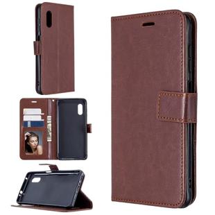 For Samsung Galaxy Xcover Pro Crazy Horse Texture Horizontal Flip Leather Case with Holder & Card Slots & Wallet & Photo Frame(Brown)