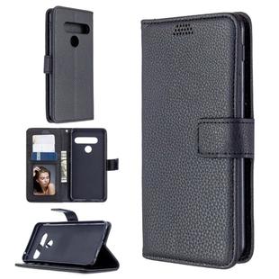 For LG G8ST Litchi Texture Horizontal Flip Leather Case with Holder & Card Slots & Wallet & Photo Frame(Black)