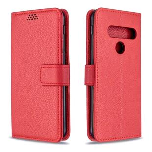 For LG G8ST Litchi Texture Horizontal Flip Leather Case with Holder & Card Slots & Wallet & Photo Frame(Red)