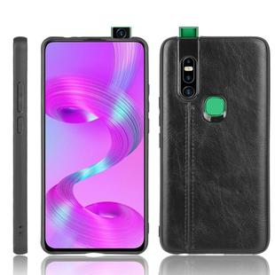 For Infinix S5 Pro Shockproof Sewing Cow Pattern Skin Texture PC + PU + TPU Case(Black)