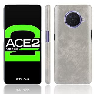 For OPPO Ace2 Shockproof Litchi Texture PC + PU Case(Grey)