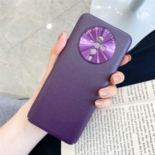 For vivo S6 5G All-Inclusive Pure Prime Skin Plastic Case with Lens Ring Protection Cover(Purple)