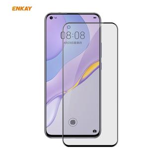 For Huawei NOVA 7 ENKAY Hat-Prince 0.26mm 9H 6D Privacy Anti-spy Full Screen Tempered Glass Film