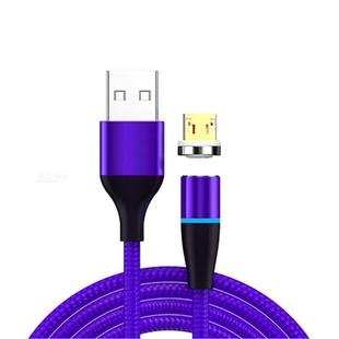 3A USB to Micro USB Fast Charging + 480Mbps Data Transmission Mobile Phone Magnetic Suction Fast Charging Data Cable, Cable Length: 1m(Blue)
