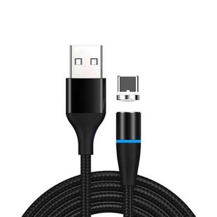 3A USB to USB-C / Type-C Fast Charging + 480Mbps Data Transmission Mobile Phone Magnetic Suction Fast Charging Data Cable, Cable Length: 1m(Black)
