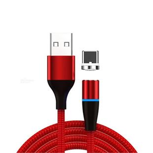 3A USB to USB-C / Type-C Fast Charging + 480Mbps Data Transmission Mobile Phone Magnetic Suction Fast Charging Data Cable, Cable Length: 1m(Red)