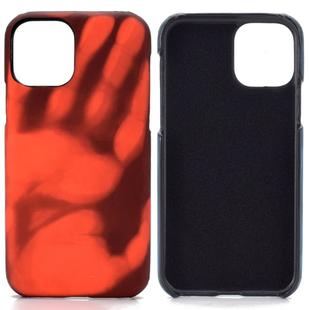 For Huawei P40 Lite/Nova 6se/Nova7i Paste Skin + PC Thermal Sensor Discoloration Protective Back Cover Case(Black to Red)
