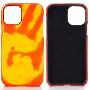 For Huawei P40 Lite/Nova 6se/Nova7i Paste Skin + PC Thermal Sensor Discoloration Protective Back Cover Case(Red to Yellow)