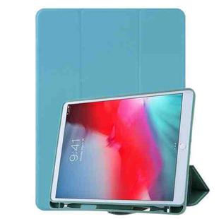For iPad mini 5 / mini 4 /3 /2 /1  Honeycomb Ventilation Foldable Deformation Horizontal Flip PU Leather Case with 3-Folding Holder & Pen Slot  & Smart Sleep / Wake-up(Blue)