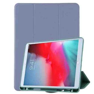 For iPad 9.7(2018) / (2017) / Air 2 / Air Honeycomb Ventilation Foldable Deformation Horizontal Flip PU Leather Case with 3-Folding Holder & Pen Slot  & Smart Sleep / Wake-up(Purple)