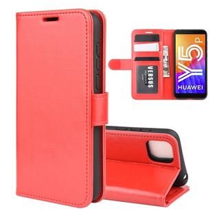For Huawei Y5p/Honor 9S R64 Texture Single Horizontal Flip Protective Case with Holder & Card Slots & Wallet& Photo Frame(Red)
