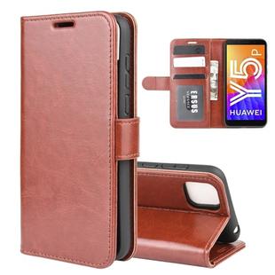 For Huawei Y5p/Honor 9S R64 Texture Single Horizontal Flip Protective Case with Holder & Card Slots & Wallet& Photo Frame(Brown)