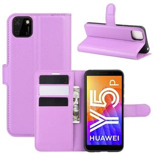 For Huawei Y5p/Honor 9S Litchi Texture Horizontal Flip Protective Case with Holder & Card Slots & Wallet(Purple)