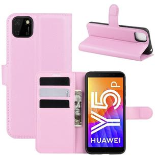For Huawei Y5p/Honor 9S Litchi Texture Horizontal Flip Protective Case with Holder & Card Slots & Wallet(Pink)
