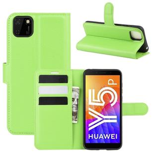 For Huawei Y5p/Honor 9S Litchi Texture Horizontal Flip Protective Case with Holder & Card Slots & Wallet(Green)