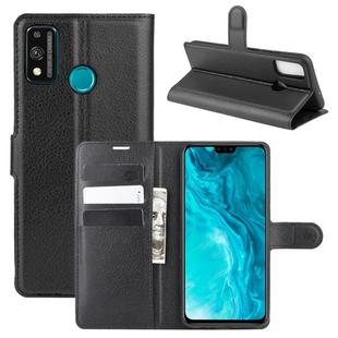 For Huawei Honor 9X lite Litchi Texture Horizontal Flip Protective Case with Holder & Card Slots & Wallet(Black)