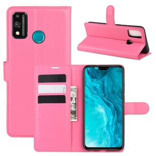 For Huawei Honor 9X lite Litchi Texture Horizontal Flip Protective Case with Holder & Card Slots & Wallet(Rose red)