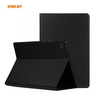 For Samsung Galaxy Tab S6 Lite P610 / P615 / Tab S6 Lite 2022 / P613 / P619 ENKAY Elastic Leather Tablet Case with Holder(Black)