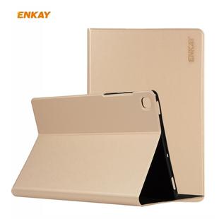 For Samsung Galaxy Tab S6 Lite P610 / P615 / Tab S6 Lite 2022 / P613 / P619 ENKAY Elastic Leather Tablet Case with Holder(Golden)