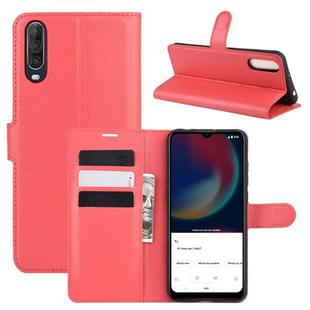 For Wiko view 4/ 4 lite Litchi Texture Horizontal Flip Protective Case with Holder & Card Slots & Wallet(Red)