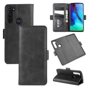 For Motorola Moto G Stylus Dual-side Magnetic Buckle Horizontal Flip Leather Case with Holder & Card Slots & Wallet(Black)